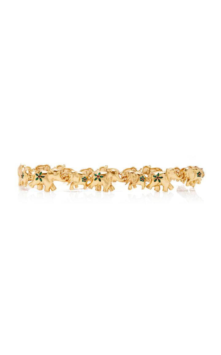 Oscar De La Renta Chain Link Elephant Belt