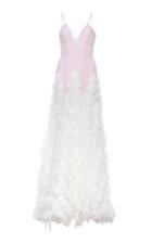 Rodarte Flocked Dot Lace And Tulle Gown