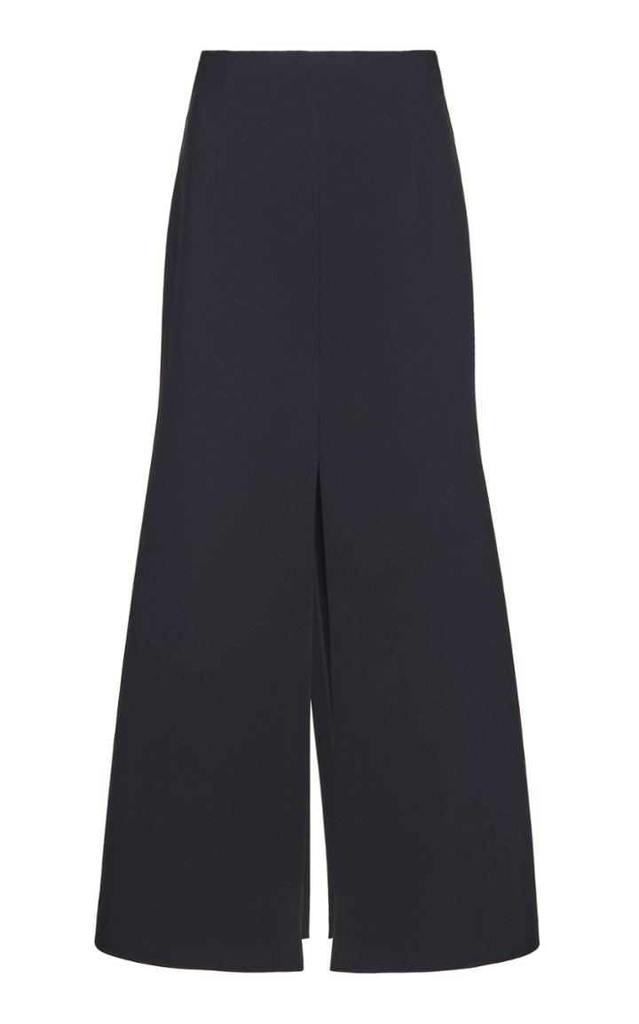 Moda Operandi A.w.a.k.e. Mode Split-hem Bonded Crepe A-line Maxi Skirt