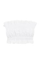 Lee Mathews Dwight Cotton Poplin Ruched Bandeau
