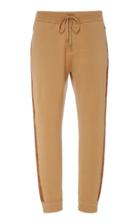 Ralph Lauren Suede Striped Cashmere Joggers