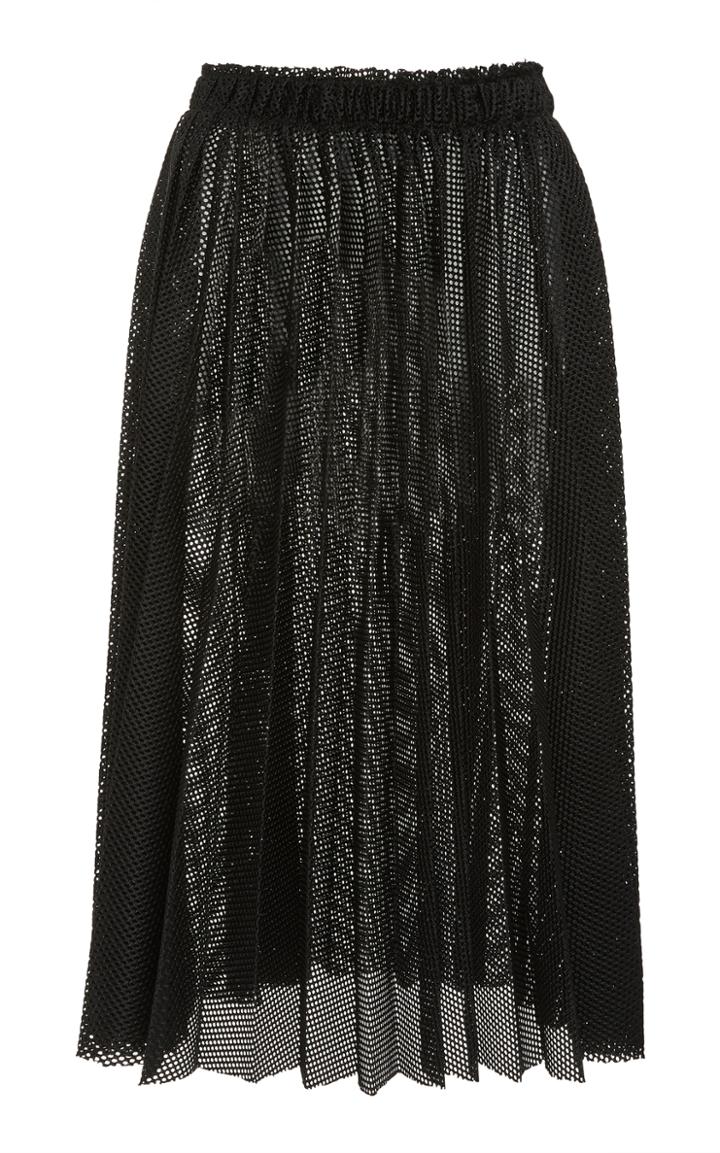 Tomas Maier Caviar Mesh A-line Skirt