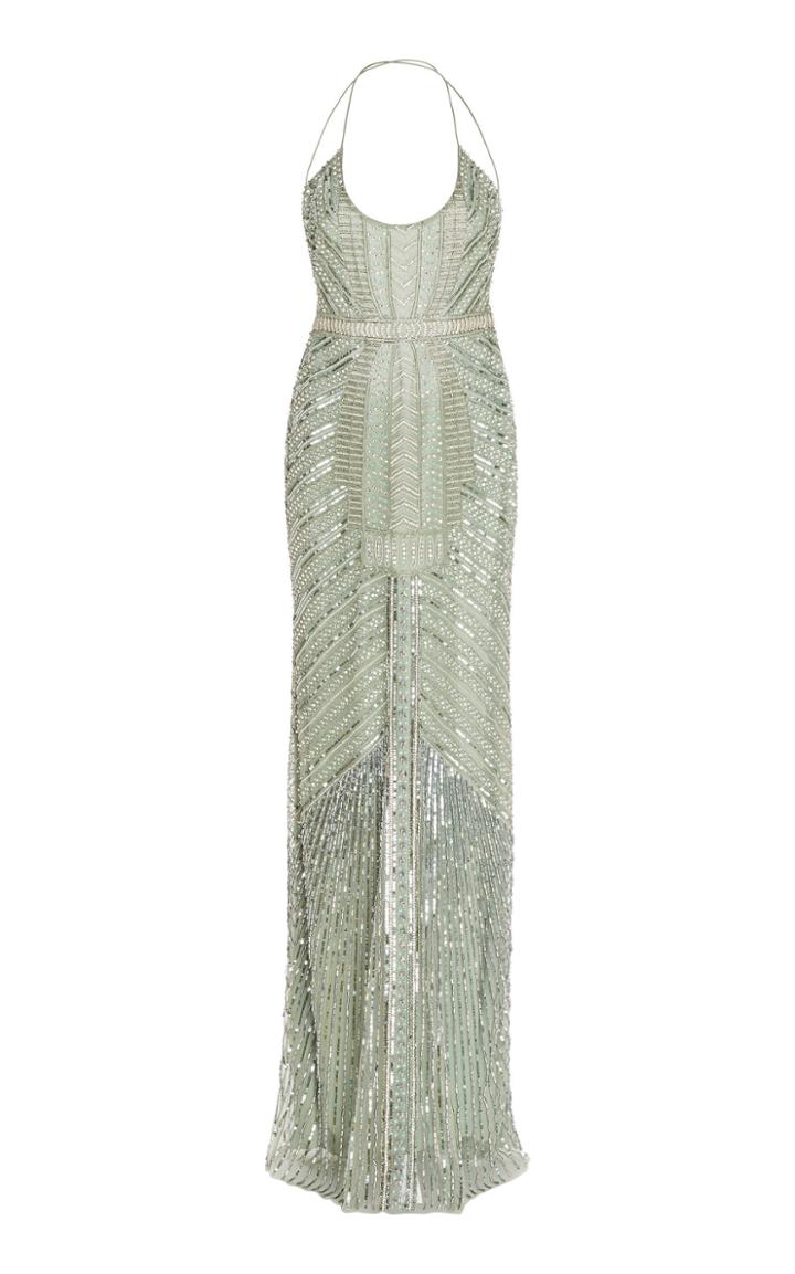 Cucculelli Shaheen Nefertiti Sequined Tulle Gown