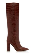 Paris Texas Croc-embossed Leather Knee Boots Size: 35