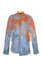 Rokh Tie-dye Mismatch Cotton Shirt