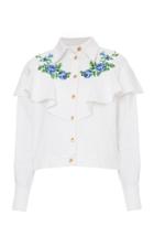 Flow The Label Floral Embroidered Denim Jacket