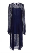 Akris Semi-sheer Lace Midi Dress