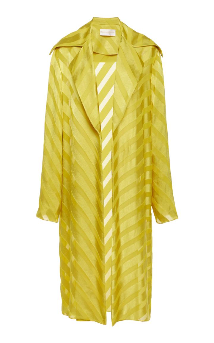 Christian Siriano Striped Faille Jacket
