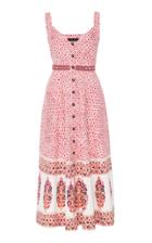 Saloni Fara Folded Bodice Midi Dress