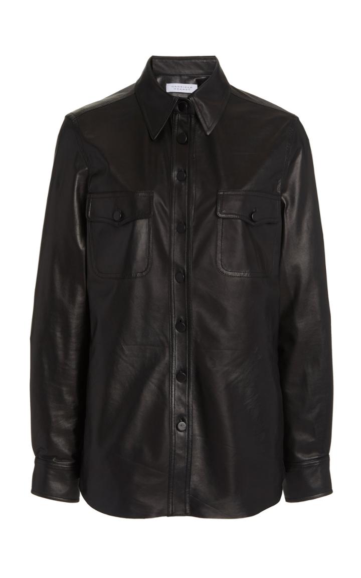 Moda Operandi Gabriela Hearst John Austin Leather Top