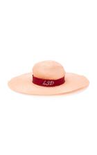 Littledoe M'o Exclusive Monogrammable Ghita Straw Hat With Rayon Ribbon
