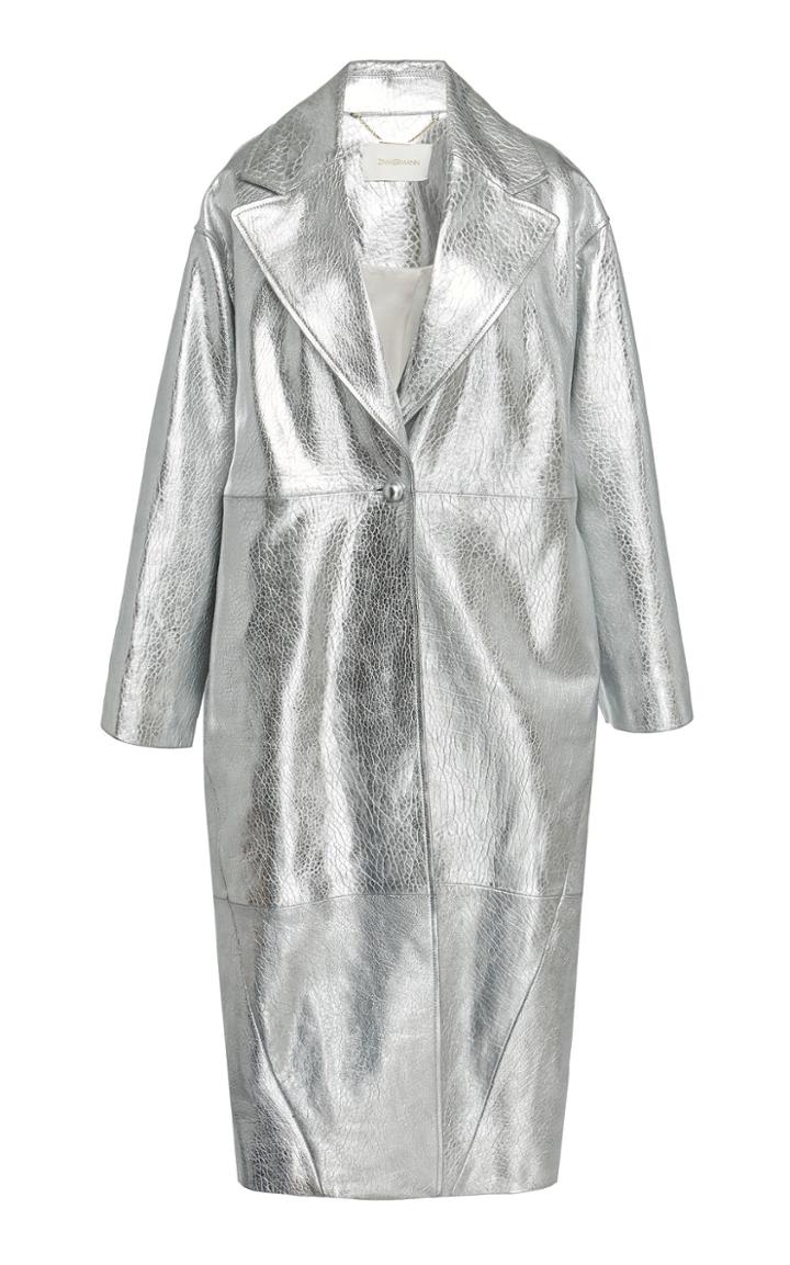 Zimmermann Sabotage Barrel Leather Coat