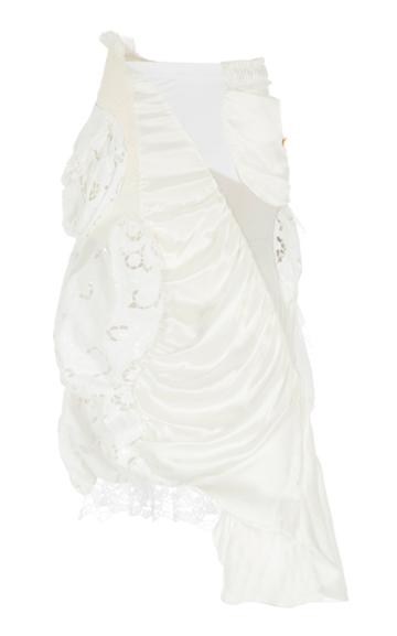 Moda Operandi Caroline Hu Draped Silk Skirt