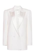 Moda Operandi Philosophy Di Lorenzo Serafini Satin-lapel Wool-blend Blazer Size: 38