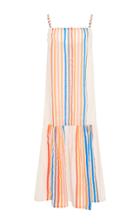 Lemlem Candace Striped Cotton-gauze Midi Dress