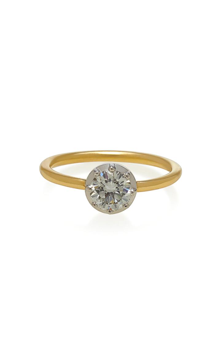 Jessica Mccormack Round Button Back Ring