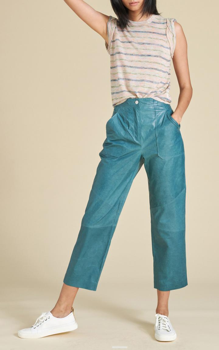 Moda Operandi Veronica Beard Enrica Leather Culotte Pants