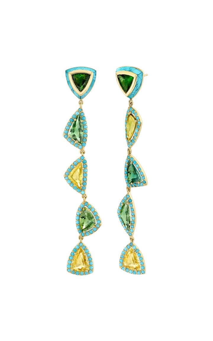 Moda Operandi Emily P. Wheeler One Of A Kind 18k Yellow Gold Moss Earrings
