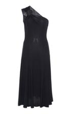 Moda Operandi Versace One Shoulder Flare Knee Length Dress