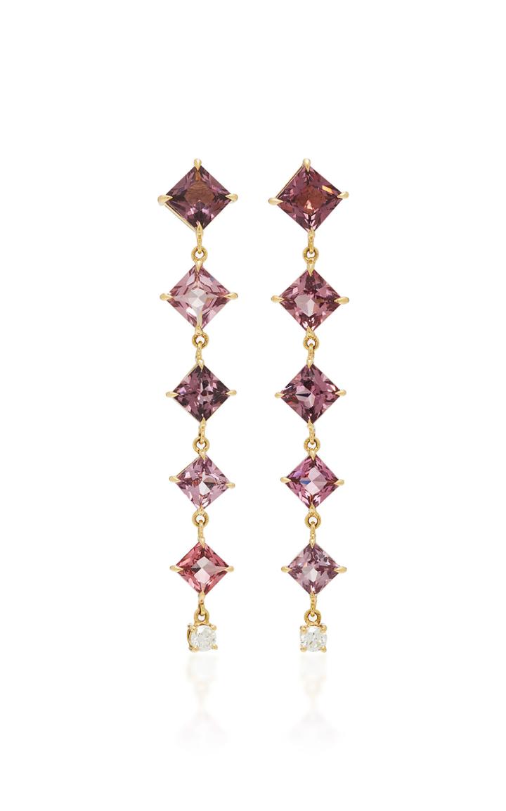 Yi Collection 18k Gold Spinel And Diamond Earrings