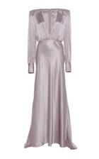 Alessandra Rich V-neck Silk Gown