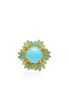 Irene Neuwirth 18k Gold And Turquoise Stud Earrings