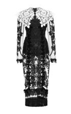 Dolce & Gabbana Long Sleeve Dress With Knit Capelet