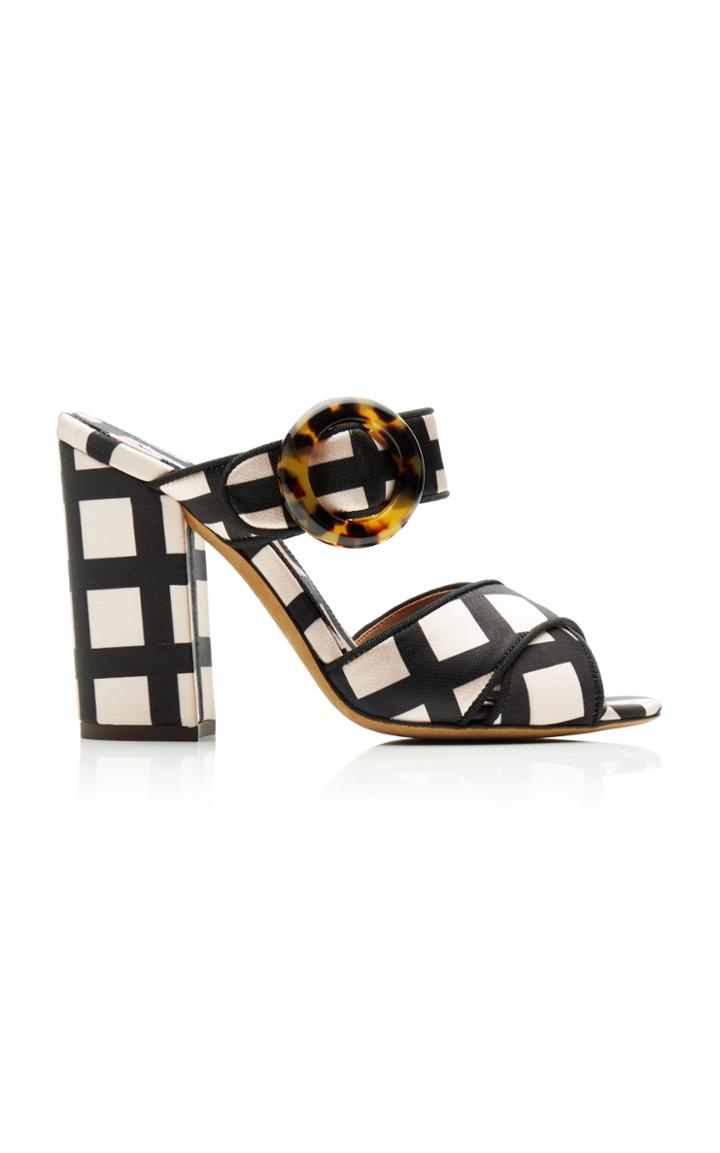 Tabitha Simmons X Johanna Ortiz Reyner Checked Neoprene Sandals