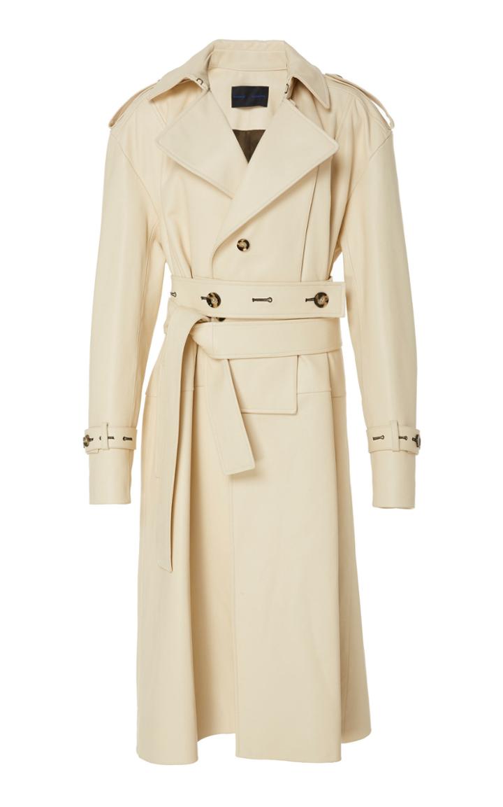 Proenza Schouler Belted Leather Trench