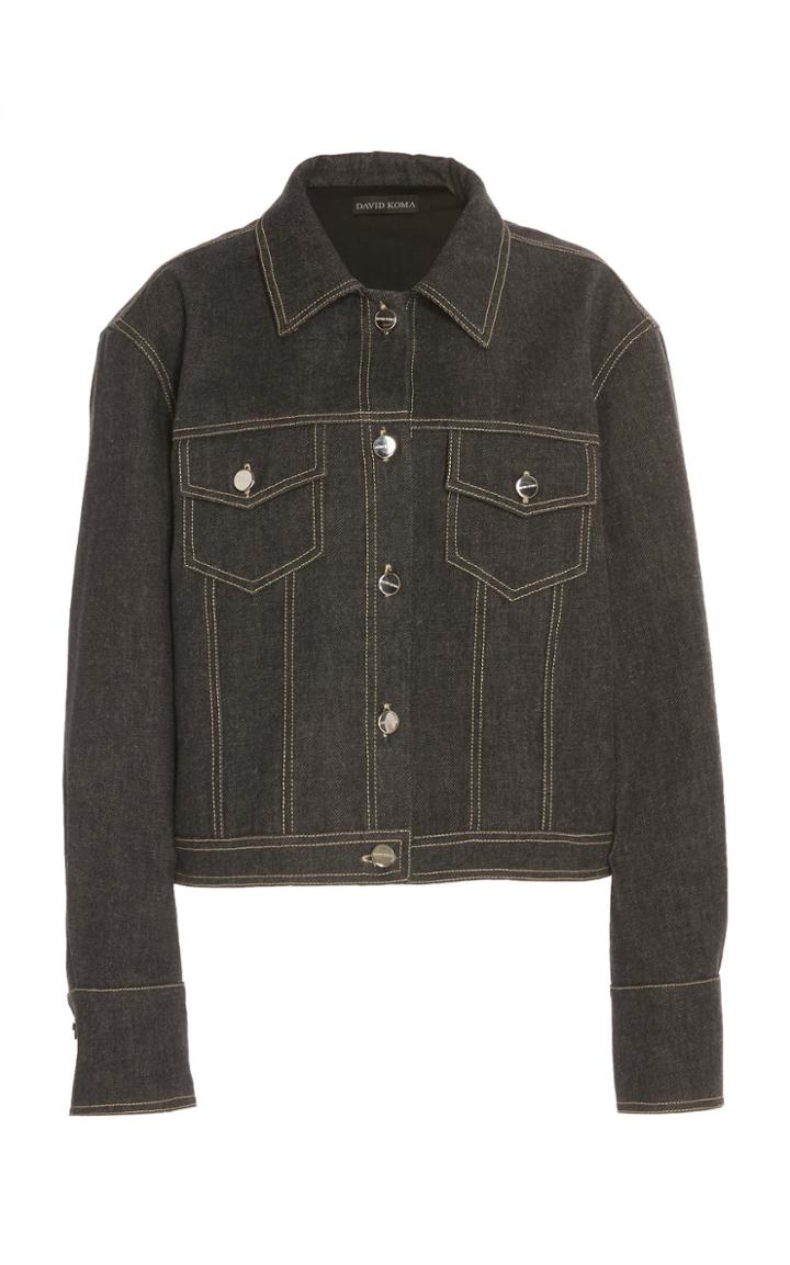Moda Operandi David Koma Jean Jacket Size: 6