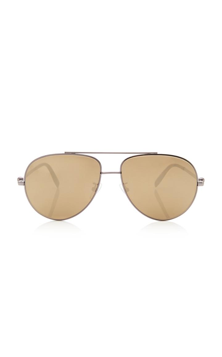 Alexander Mcqueen Sunglasses Aviator-style Silver-tone Sunglasses