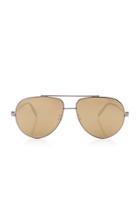 Alexander Mcqueen Sunglasses Aviator-style Silver-tone Sunglasses