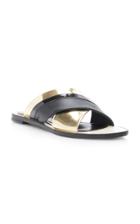 Lanvin Crossover Leather Sandals