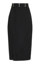Boyarovskaya Embellished Cotton-twill Midi Skirt
