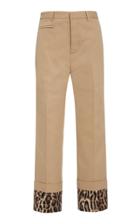 R13 Silk-paneled Cotton-twill Straight-leg Pants