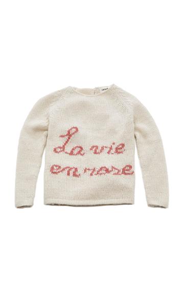 Oeuf M'o Exclusive Rose Knit Sweater