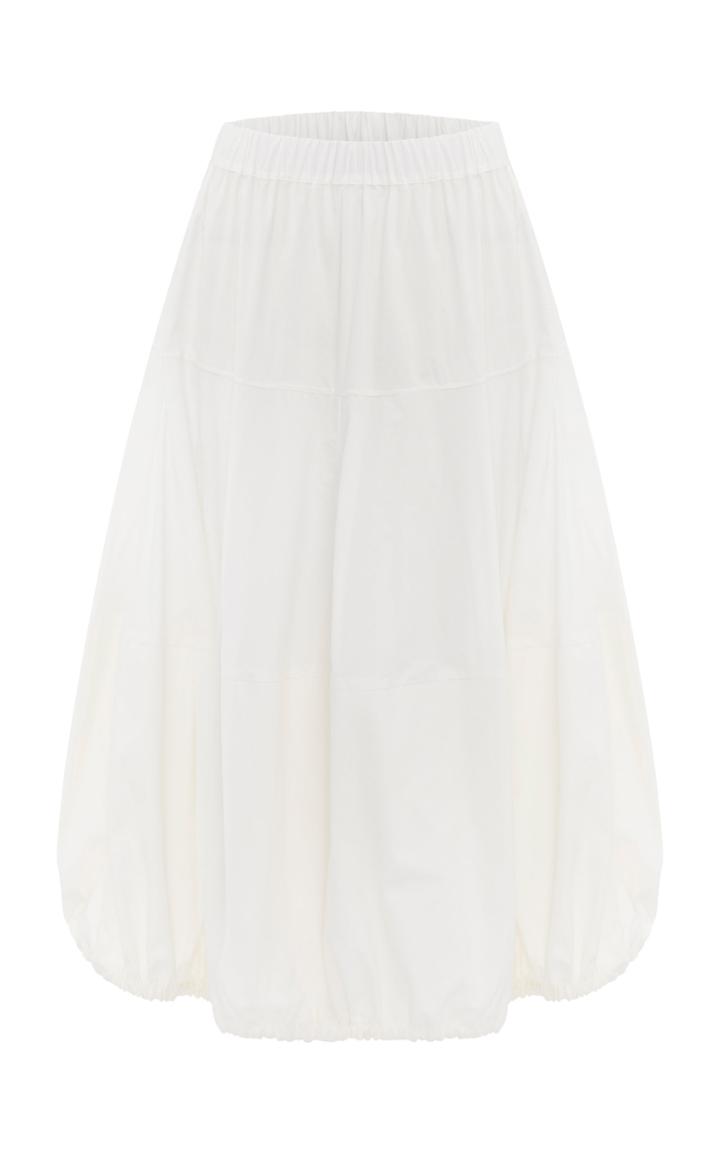 Lee Mathews Dwight Cotton-poplin Bubble Skirt