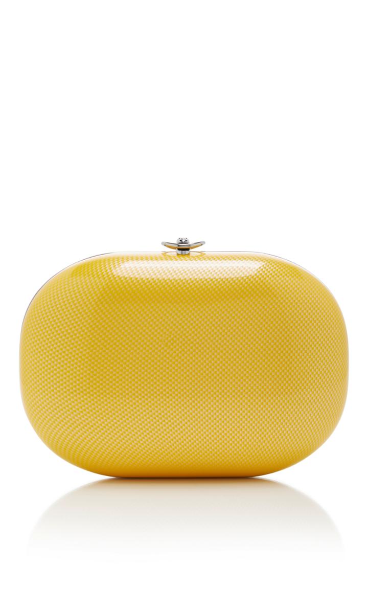 Jeffrey Levinson Marigold Linen Clutch