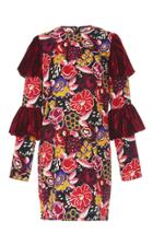 Anna Sui Tiered Sleeve Jacquard Dress