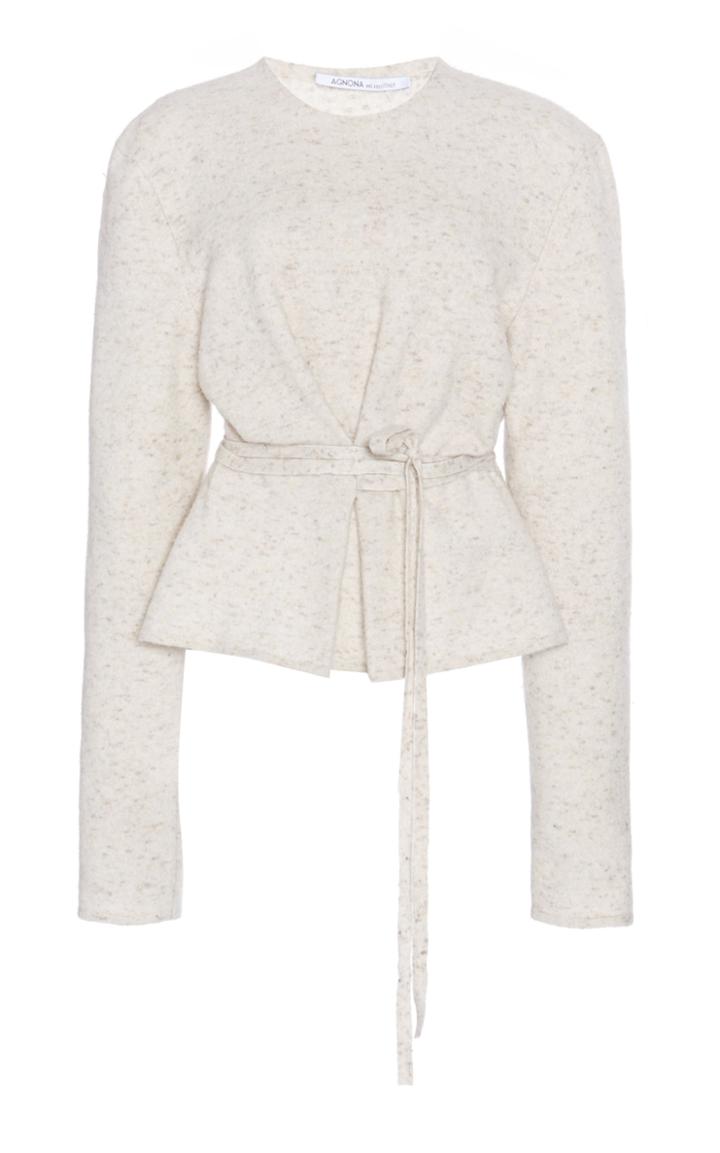 Moda Operandi Agnona Cashmere-blend Belted Sweater