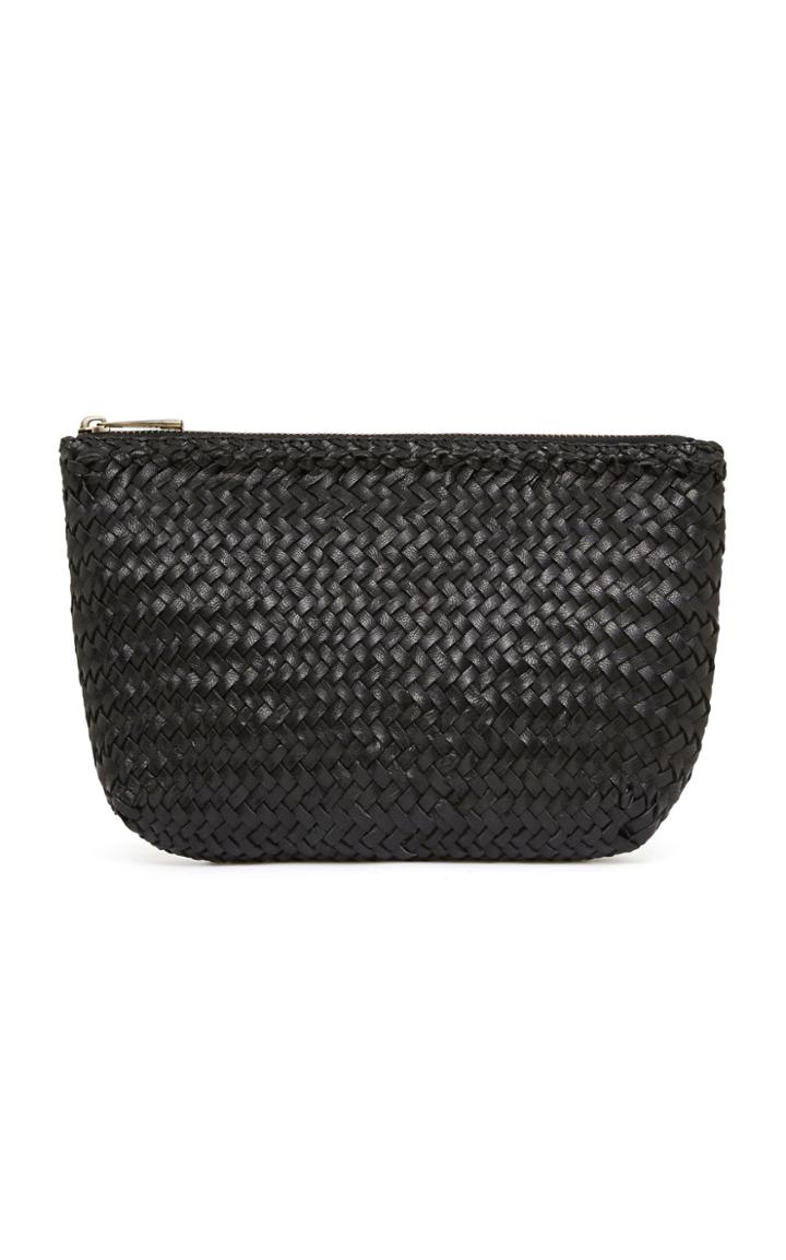 St. Agni Ama Woven Leather Clutch