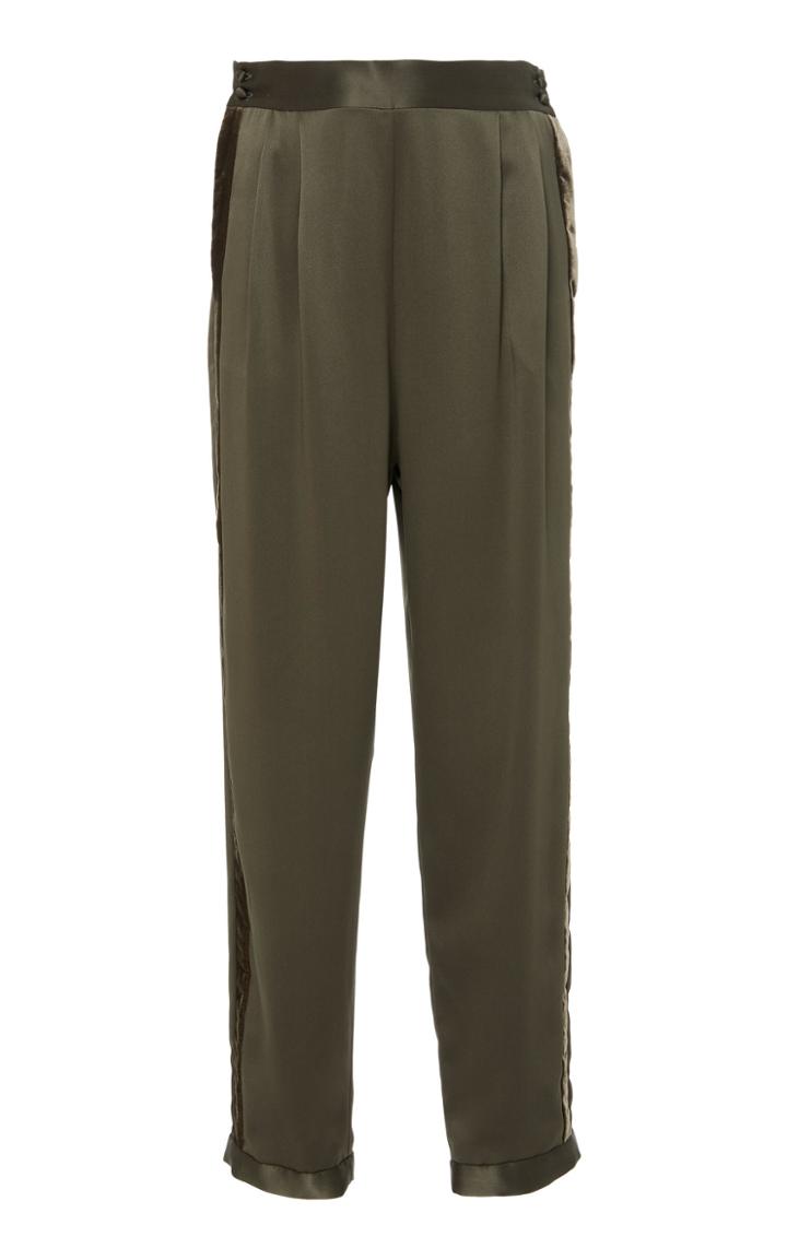 Fleur Du Mal Velvet Stripe Tuxedo Pant