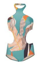 Adriana Degreas Cut Outs Maillot One Piece Swimsuit