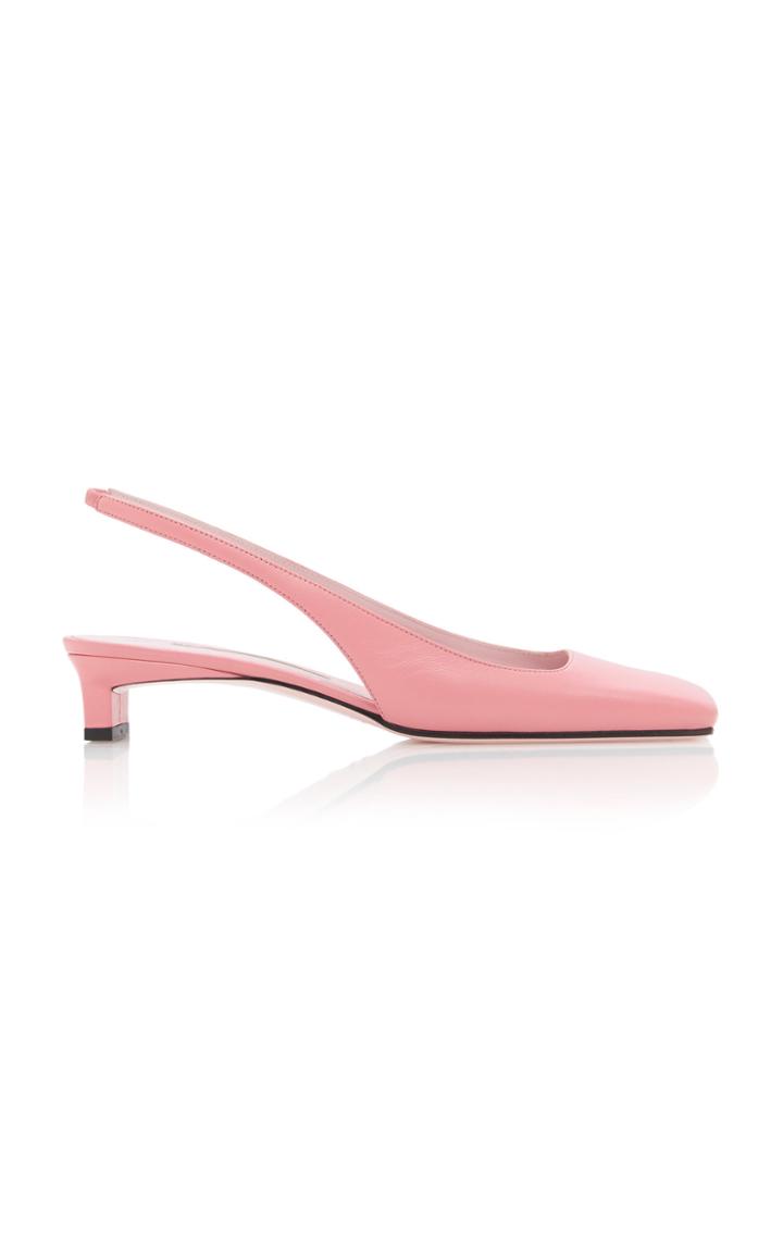 Moda Operandi Emilia Wickstead Gloria Leather Little Heels Size: 36