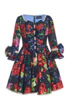Moda Operandi Richard Quinn Bespoke Embroidered Floral Silk Dress