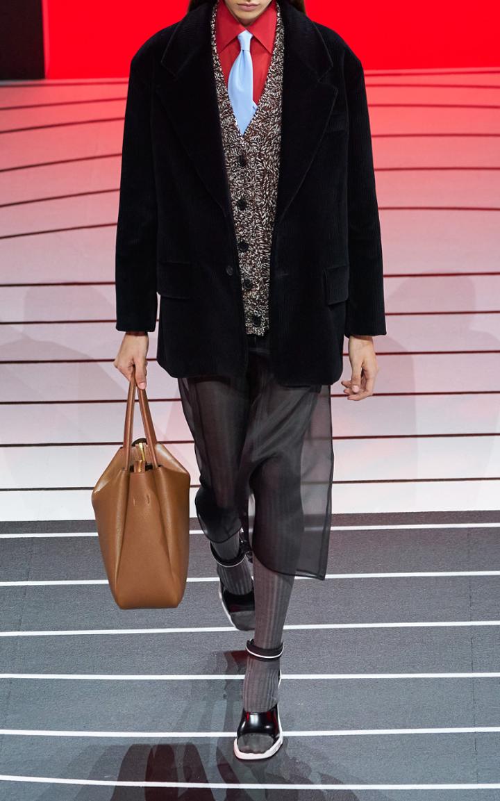 Moda Operandi Prada Oversized Single-button Blazer