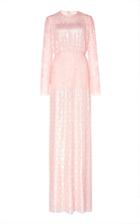Moda Operandi Huishan Zhang Dusty Leavers Lace Maxi Dress Size: 6