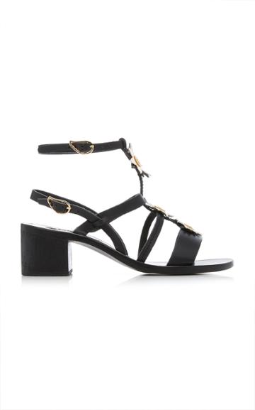 Fabrizio Viti X Ancient Greek Sandals Susana Floral-embellished Leather Sandal