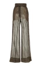 J. Mendel Wide Leg Metallic Pant