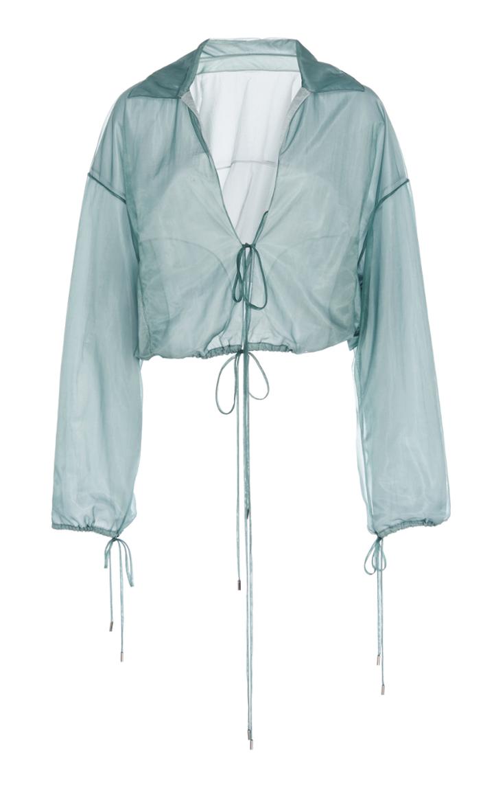 Moda Operandi Supriya Lele Sheer Tulle Bomber Jacket Size: Xs